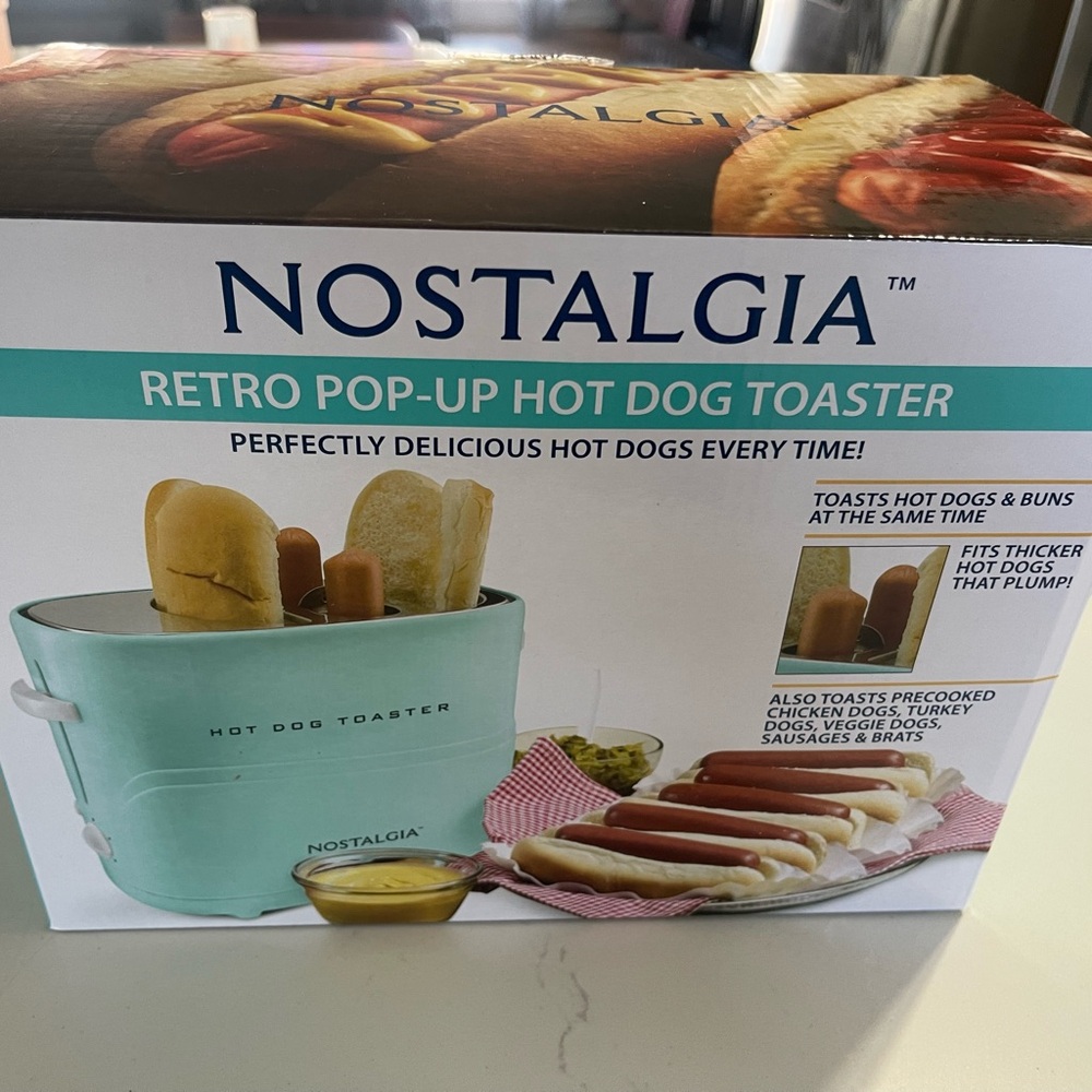 NIB retro hot dog toaster